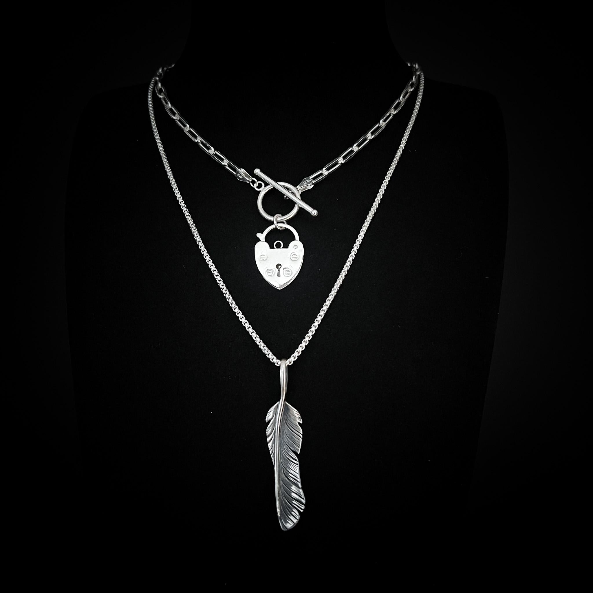 ACCESS DENIED | Paperclip Chain Padlock Locket | ROCKSTAR☆REFINEMENTS
