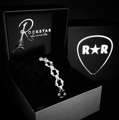 AFTERPARTY sterling silver link bracelet in ROCKSTAR★REFINEMENTS™ presentation box.