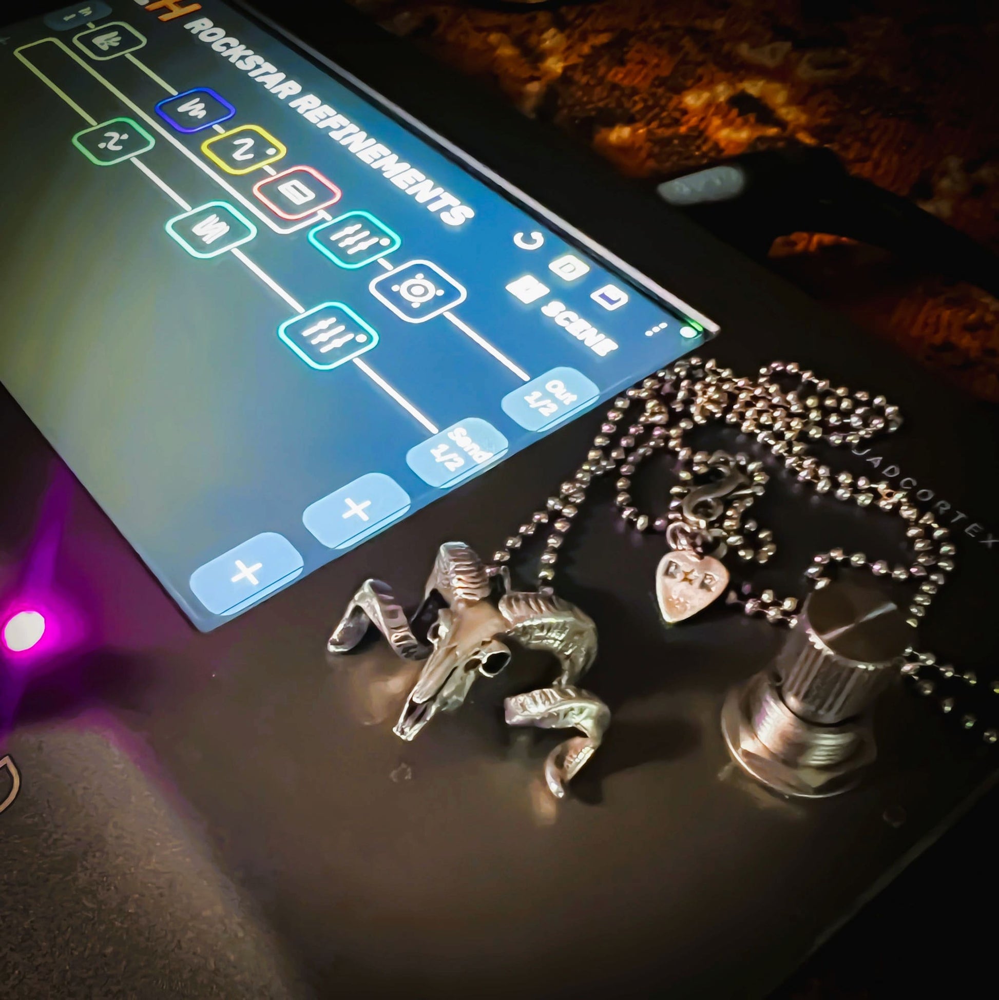 NO FLOCKS GIVEN by ROCKSTAR★REFINEMENTS photographed on a Quad Cortex in the studio
