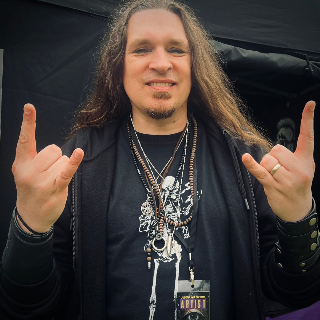 Pete Hill from Mötley Crüde spotted wearing ONE HIT WONDER, and RECKLESS ROUTE
