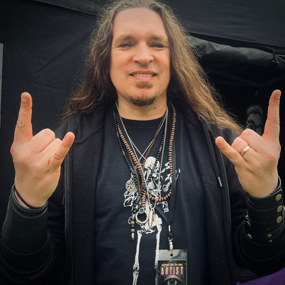 Pete Hill from Mötley Crüde spotted wearing ONE HIT WONDER, and RECKLESS ROUTE