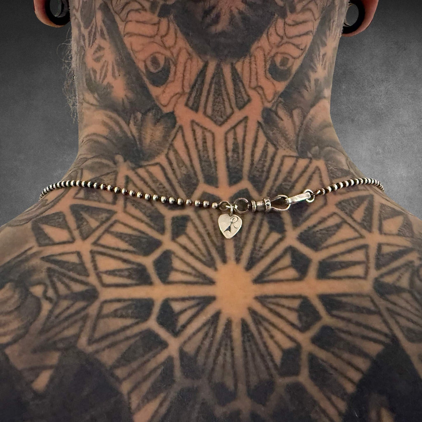 Rear view of the OUTLAW'S CROSS showing premium clasp detail