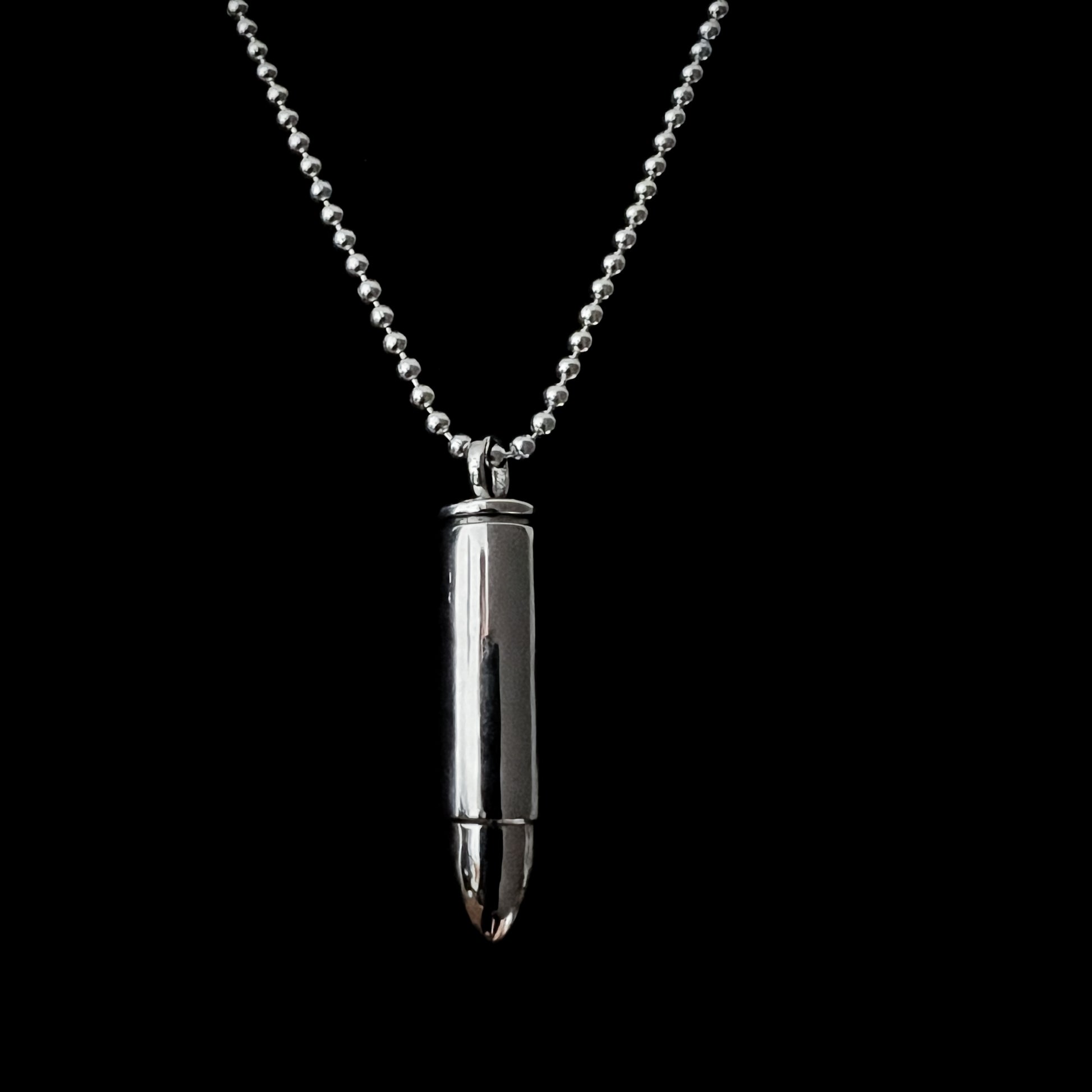 One Hit Wonder sterling silver locket pendant by ROCKSTAR★REFINEMENTS
on ball chain