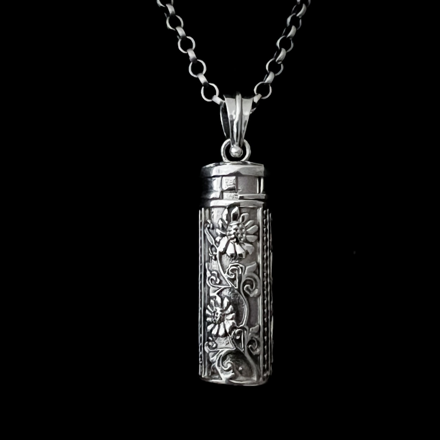 Sterling silver poison locket pendant necklace – Antidote Not Included by ROCKSTAR★REFINEMENTS