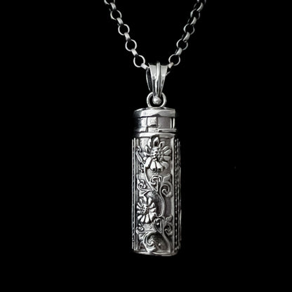 Sterling silver poison locket pendant necklace – Antidote Not Included by ROCKSTAR★REFINEMENTS